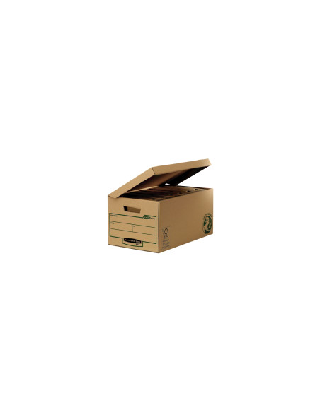 Fellowes 4472205 caja de almacenaje Rectangular Papel Negro, Marrón