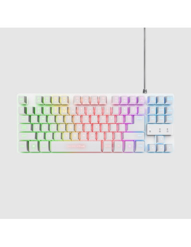 TECLADO + RATON TRUST GXT 798W GAMING RGB USB WHITE