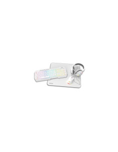 Krom Kenta 4 in 1 RGB Gaming Kit, Blanco