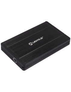 UNYKAch 25201 Caja de disco duro (HDD) Negro 2.5" 2