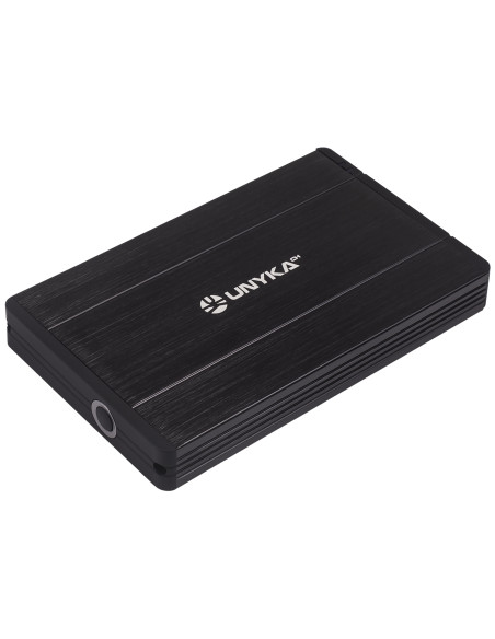 UNYKAch 25201 Caja de disco duro (HDD) Negro 2.5"