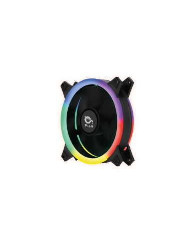 VENTILADOR CAJA TALIUS FAN04 SPECTRUM DOBLE ARO RETAIL 12cm TAL-FAN04SPECRGB