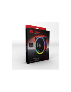 VENTILADOR CAJA TALIUS FAN04 SPECTRUM DOBLE ARO RETAIL 12cm TAL-FAN04SPECRGB 2
