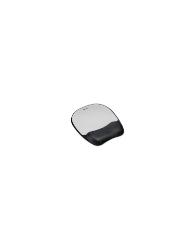 Fellowes 9175801 alfombrilla para ratón Negro, Plata
