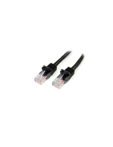 StarTech.com 45PAT5MBK cable de red Negro 5 m Cat5e U/UTP (UTP)