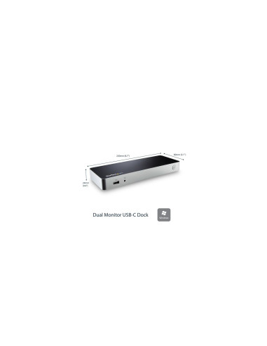 StarTech.com Docking Station USB C para 2 Monitores - PD de 60 W para