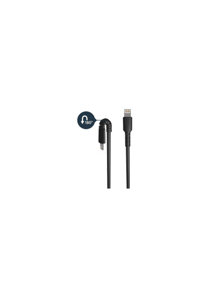 StarTech.com Cable Resistente USB-A a Lightning de 1 m Negro - Cable
