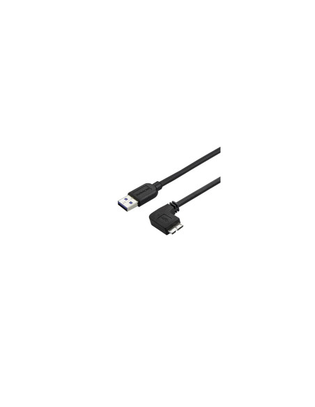 StarTech.com Cable delgado de 1m Micro USB 3.0 acodado a la derecha a