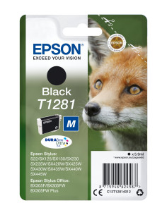 Epson Fox Tinta negra T1281 DURABrite Ultra Zorro