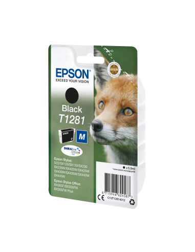 Epson Fox Tinta negra T1281 DURABrite Ultra Zorro