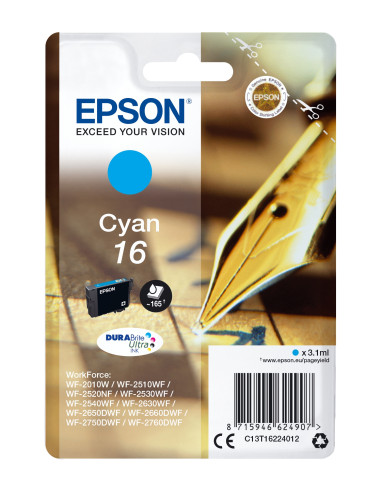 Epson Pen and crossword Singlepack Cyan 16 DURABrite Ultra Ink