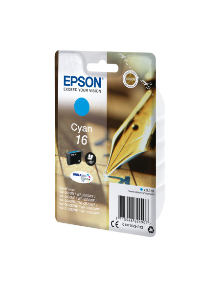 Epson Pen and crossword Singlepack Cyan 16 DURABrite Ultra Ink