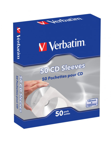 Verbatim Fundas de CD, paq 50