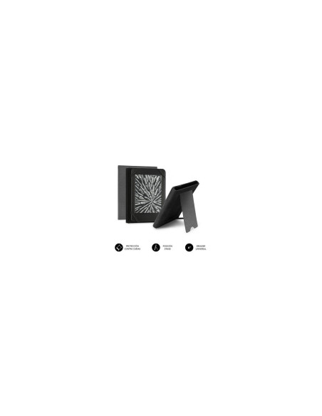 Funda subblim para libro electronico clever ebook stand case 6p gris SUB-CUE-1EC100