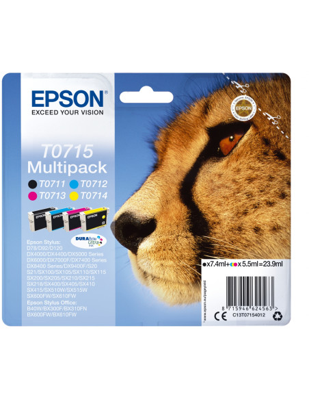 Epson Multipack 4-colours T0715 DURABrite Ultra Ink