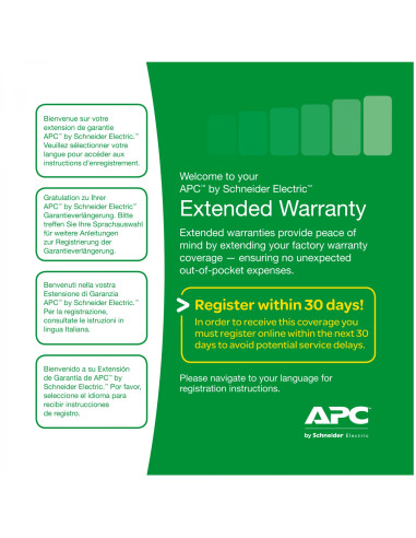 APC Service Pack 3 Year Extended Warranty 3 año(s)