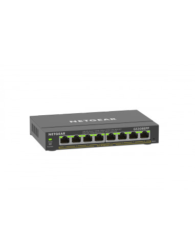 NETGEAR 8-Port Gigabit Ethernet High-Power PoE+ Plus Switch