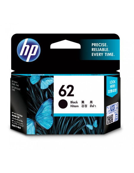 HP Cartucho de tinta original 62 negro