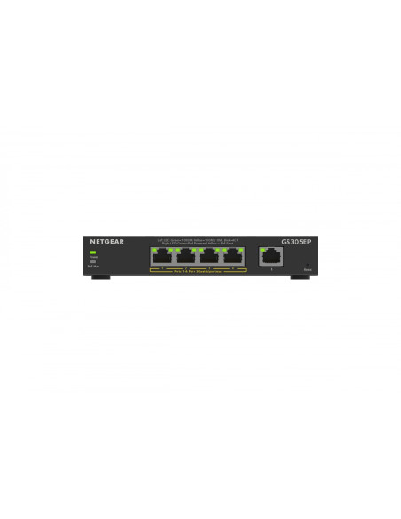 NETGEAR 5-Port Gigabit Ethernet PoE+ Plus Switch (GS305EP) Gestionado