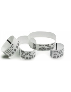 Zebra Z-Band UltraSoft Wristband Blanco