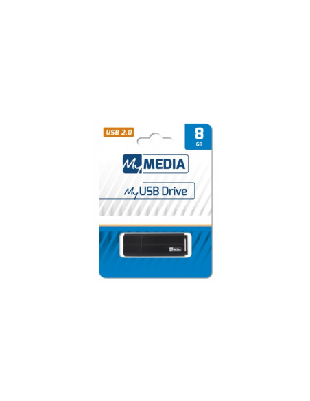 MyMedia MyUSB Drive unidad flash USB 8 GB USB tipo A 2.0 Negro