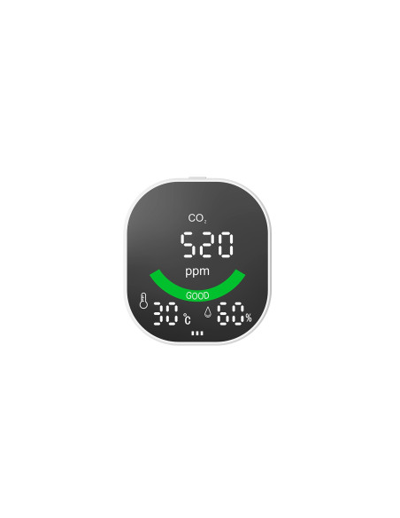 MEDIDOR CO2 NDIR LEOTEC LCD TEMPERATURA Y HUMEDAD BATERIA 1600mAh