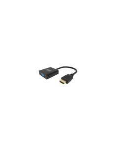 Vision TC-HDMIVGA/BL adaptador de cable de vÍ­deo 0,23 m HDMI tipo A (Estándar) VGA (D-Sub) Negro 2