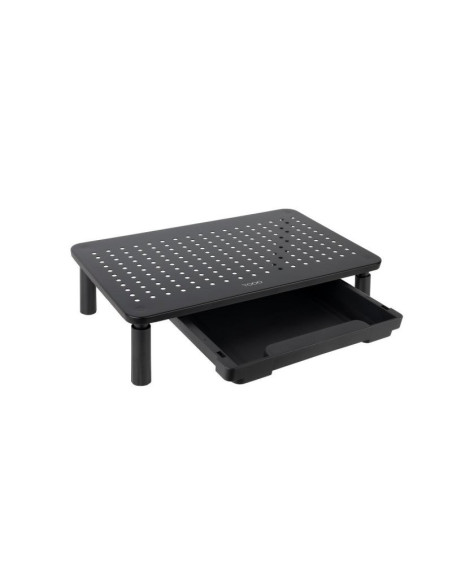 SOPORTE TOOQ SOBREMESA ELEVADOR PARA MONITOR/NOTEBOOK 20KG BLACK