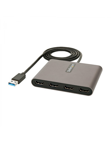 StarTech.com Adaptador USB 3.0 a 4 Puertos HDMI - Tarjeta Gráfica y