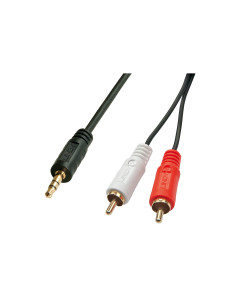 Lindy 35685 cable de audio 10 m 2 x RCA 3,5mm Negro