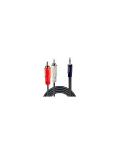 Lindy 35685 cable de audio 10 m 2 x RCA 3,5mm Negro 2