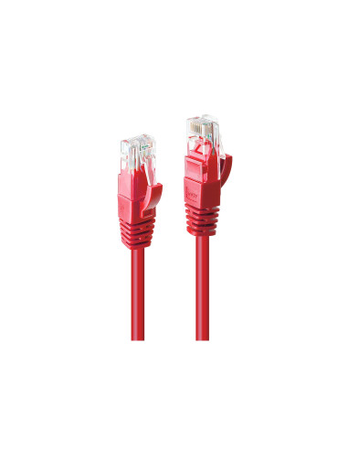 Lindy 48031 cable de red Rojo 0,5 m Cat6 U/UTP (UTP)