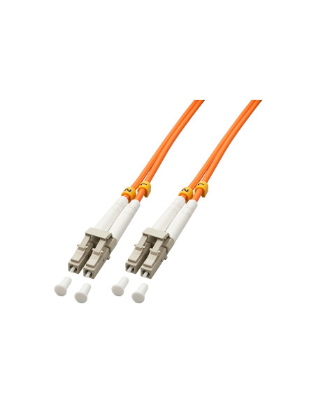 Lindy 46481 Cable de fibra óptica e InfiniBand 2 m LC Naranja