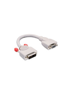 Lindy 41222 adaptador de cable de vídeo 0,2 m DVI-A VGA (D-Sub) Gris