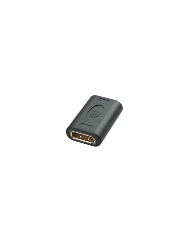 Lindy 41020 cambiador de género para cable DisplayPort Negro