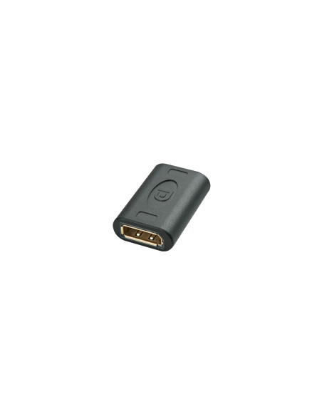 Lindy 41020 cambiador de género para cable DisplayPort Negro