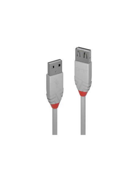 Lindy 36714 cable USB USB 2.0 3 m USB A 0,48 Gbit/s Gris