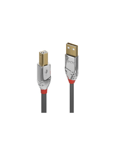 Lindy 36642 cable USB USB 2.0 2 m USB A USB B 0,48 Gbit/s Gris