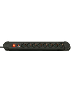 Lindy 73104 base múltiple 8 salidas AC Interior Negro