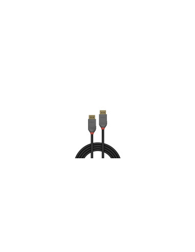 Lindy 36481 cable DisplayPort 1 m Negro, Gris