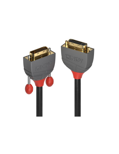 Lindy 36230 cable DVI 0,5 m DVI-D DVI-I Negro