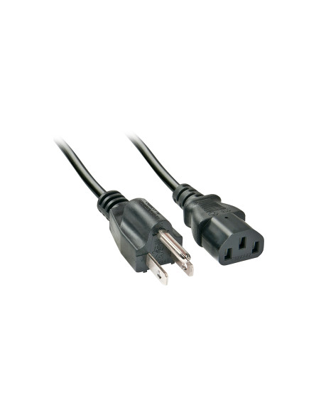 Lindy 30338 cable de transmisión Negro 2 m C13 acoplador