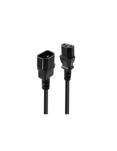 Lindy 30320 cable de transmisión Negro 0,5 m C14 acoplador C13