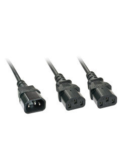 Lindy 30039 cable de transmisión Negro 2 m C14 acoplador Acoplador