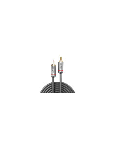 Lindy 35339 cable de audio 1 m RCA Antracita 2