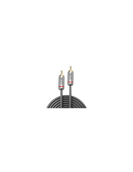 Lindy 35339 cable de audio 1 m RCA Antracita
