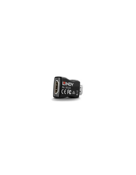 Lindy 32115 cambiador de género para cable HDMI Negro