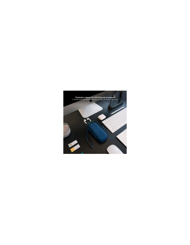 TooQ Estuche Protector para Caja Externa M2, Azul Pacífico