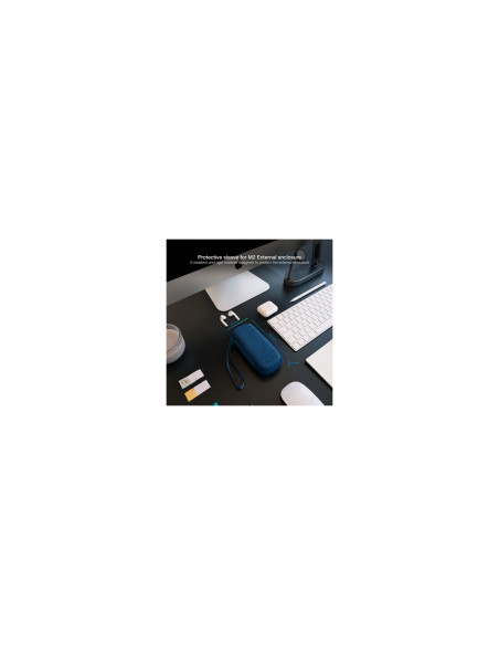 TooQ Estuche Protector para Caja Externa M2, Azul Pacífico