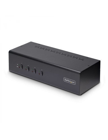 StarTech.com Switch Conmutador KVM de 4 Puertos y 2 Monitores